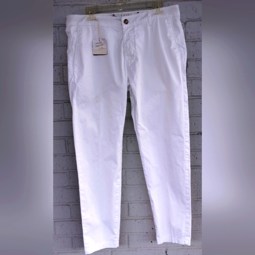 NWT Luigi Fusaro Mens Italian Sport Trousers ITA Size 52 US Size 36